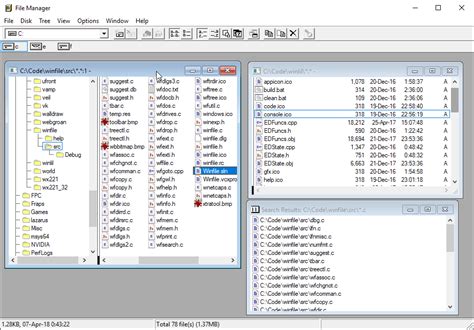 Windows 3.1 File Manager 的图像结果