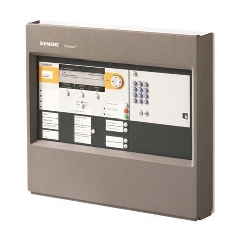 Addressable alarm control panel - FC721 Series - Siemens Fire Safety ...