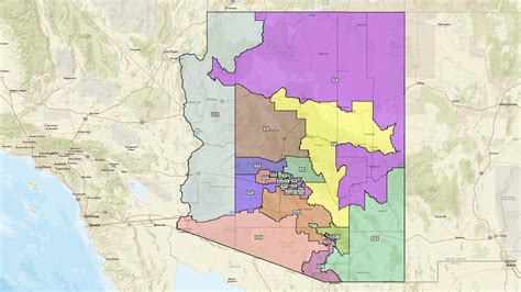 Political Map Of Arizona Arizona Map State And District Map Of