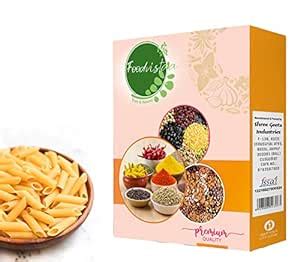 FOODVISTAA Penne Pasta/ Penne rigate/ mostaccioli/ Penne lisce/ mezze ...