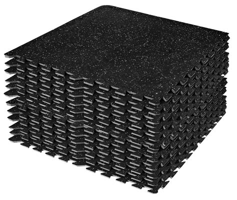 Sivan Fitness 1/2" Thick Rubber Top High Density EVA Foam Gym Flooring ...