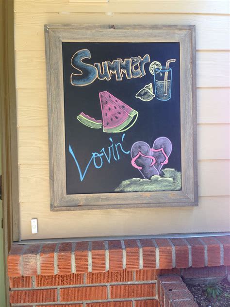 Summer chalkboard art! | Summer chalkboard art, Summer chalkboard ...