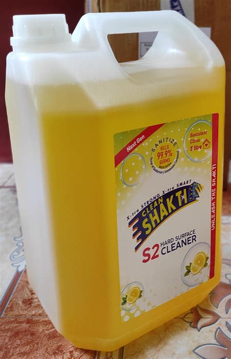 Clean Shakti Hard Surface Cleaner for Floor and Surface 5 Litre Lime ...
