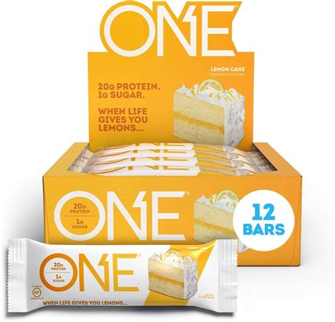 Amazon.com: ONE Protein Bars, Lemon Cake, Gluten Free Protein Bars with ...