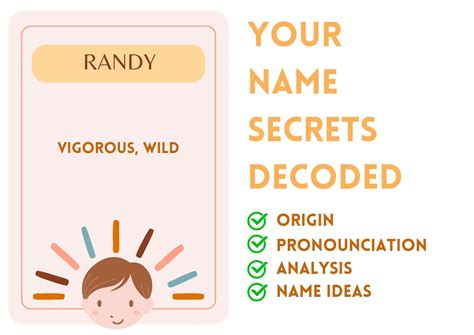 Randy - Boy Name Meaning and Pronunciation