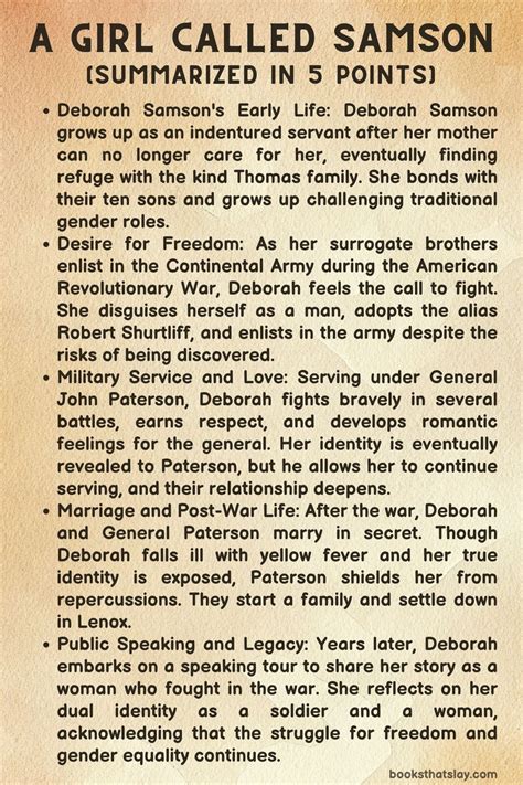 A Girl Called Samson Summary, Characters and Themes