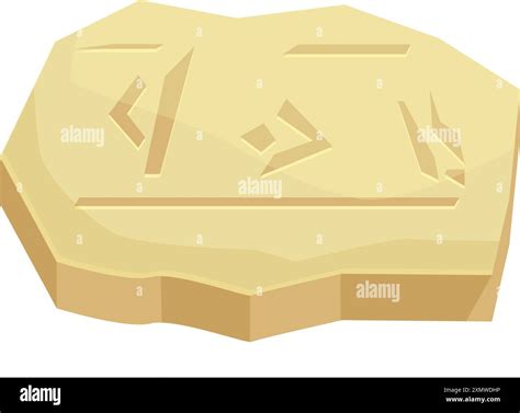 Weathered stone tablet bearing enigmatic carvings hi-res stock photography and images - Alamy