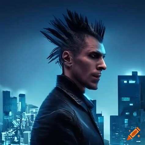 Blue Spiked Hair