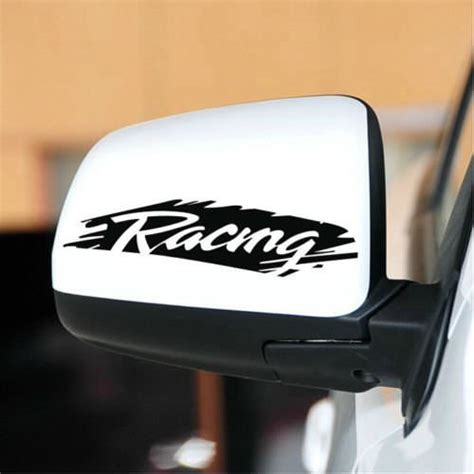 KaaHego Racing Rearview Mirror Windows, Sides, Hood, Bumper Car Sticker ...