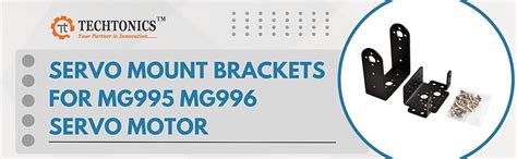 Techtonics Servo Mount Brackets For MG995 MG996 Servo Motor : Amazon.in ...