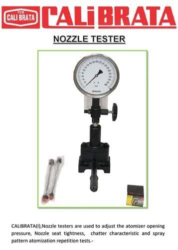 Injector Tester - CALIBRATA Analog Nozzle Tester Manufacturer from Sonipat