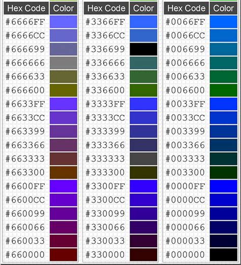 Image result for HTML Color Codes for HH