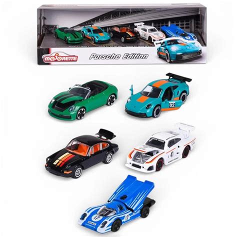 Majorette Porsche Edition Diecast Car Gift Pack – Set of 5 Porsche Mod ...
