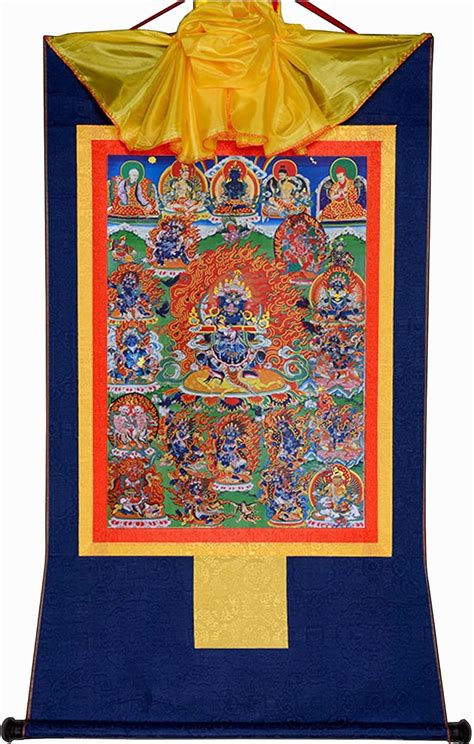 Gandhanra Forms of Mahakala Thangka Brocade - India | Ubuy