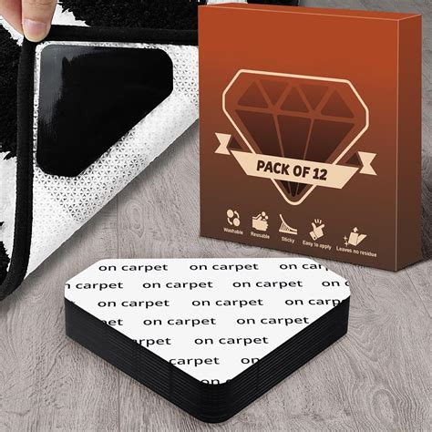 Amazon.com: JEEREE Gripper for Rug for Hardwood Floors, 12 PCS Anti ...