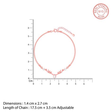 Anushka Sharma Rose Gold Deer Bracelet – GIVA Jewellery