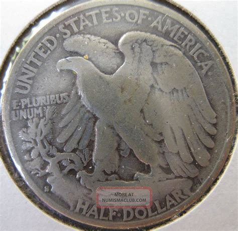 1943 S Walking Liberty Silver Half Dollar Coin.