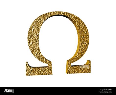 golden greek letter omega Stock Photo - Alamy