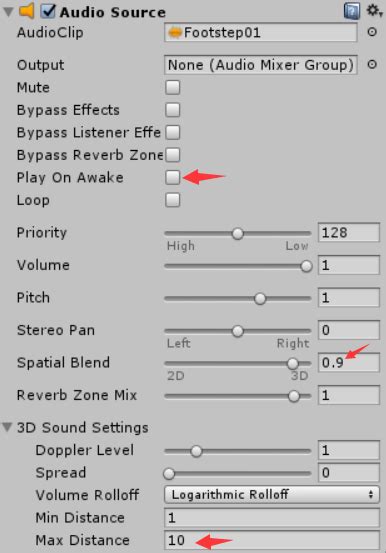 Audio Source Unity 的图像结果
