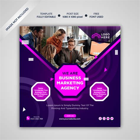 Creative Idea Digital Marketing Agency Social Media Post Template and ...