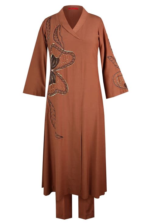 Buttercup Angrakha Kurta Set - MOCHA – Jasminum