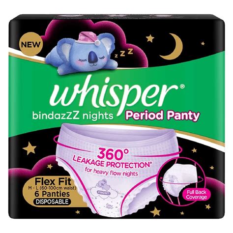 Whisper Bindazzz Night Period Panty