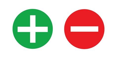 vector of simple plus and minus signs. 28627274 Vector Art at Vecteezy