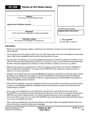 CA SC-300 2016 - Complete Legal Document Online