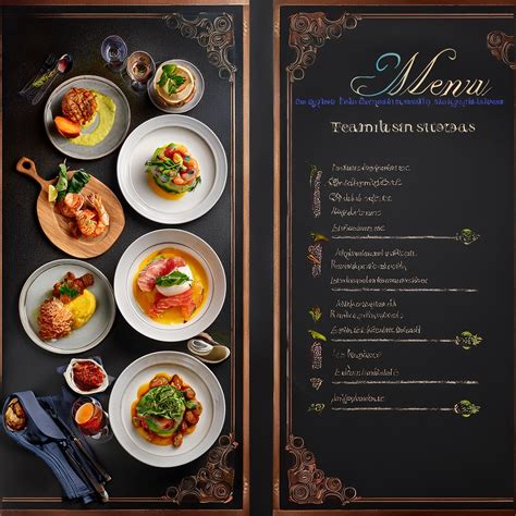 Prepare a three course according to french classical menu, table d hote ...