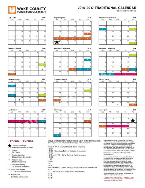 Wake County Schools Calendar - prntbl.concejomunicipaldechinu.gov.co