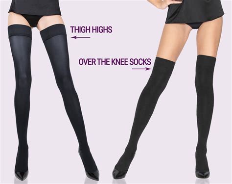 What's the difference between knee highs, otks, and thigh highs ...