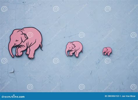 Facade Head Quarter with Three Pink Elephants at Brewery Huyghe ...