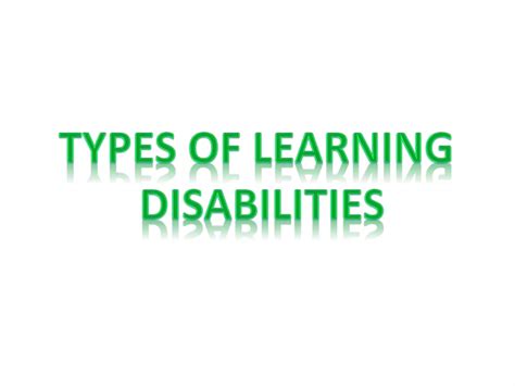 Image result for Types of Learning Disabilities