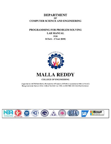 PPS LAB Manual - DEPARTMENT OF COMPUTER SCIENCE AND ENGINEERING ...