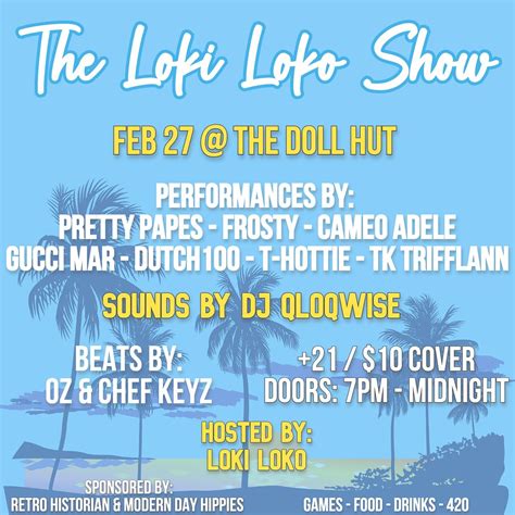 The Loki Loko Show at The World Famous Doll Hut in Anaheim at Doll Hut ...