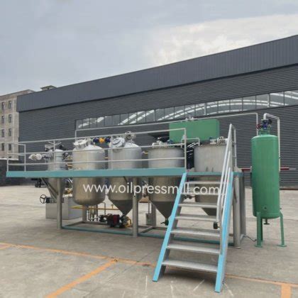China Manufacturer Supply Mini Soybean Oil Refinery Plant Small Coconut ...