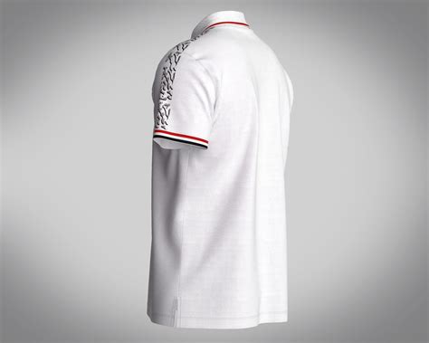 Mens White Polo Shirt 3D model | CGTrader