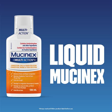 Multi-Action Congestion, Cold & Cough Solution | Mucinex Canada
