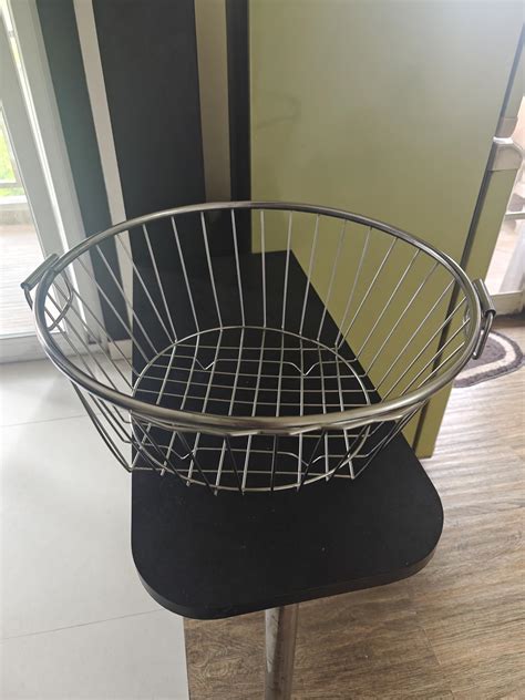 S.A, Enterprieses Stainless Steel Round Dish Drainer Basket for Kitchen ...