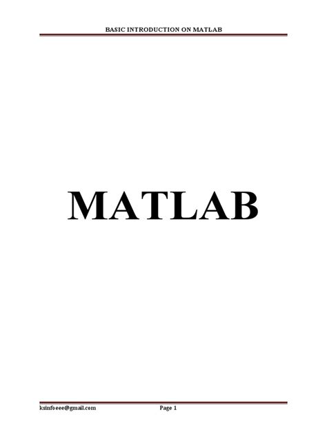 How to Plot Basics MATLAB PDF Download 的图像结果