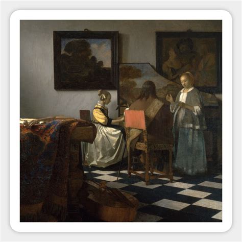 The Concert by Jan Vermeer by classic-art-stall | Vermeer paintings ...