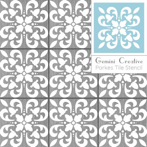 Parkes Tile Stencil