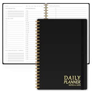 Daily Planner with Hourly Schedules - Undated To Do List Notebook for ...