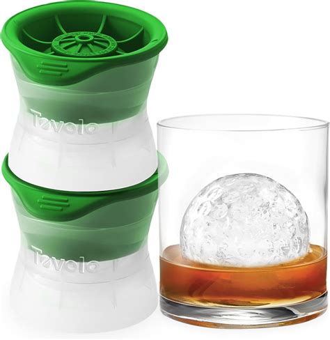 Amazon.com: Tovolo Golf Ball Ice Cube Molds Pack of 2 Large Craft Ice ...
