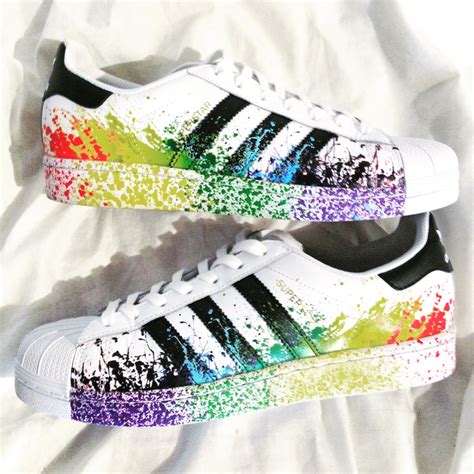 Limited edition adidas superstars | One colourful mess