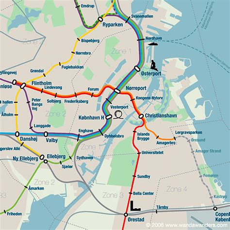 Copenhagen Rail Map City Train Route Map Your Offline Travel Guide