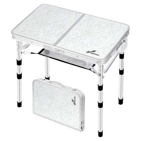 Sportneer Aluminium Camping Table, Sportneer Adjustable Height Small ...