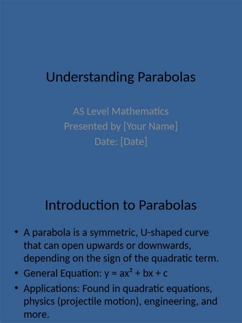 Parabolas Explained 的图像结果