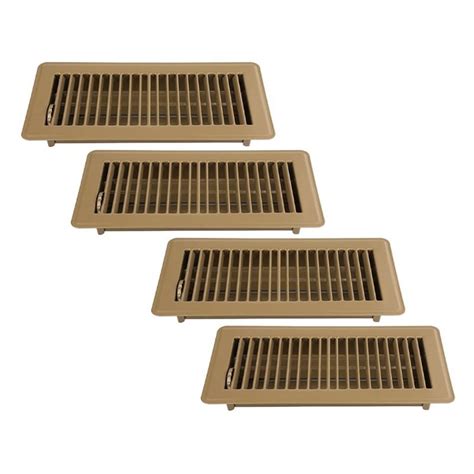 Floor Register 4x10, 4 Pack Floor Register Vents,Heavy Duty Steel ...