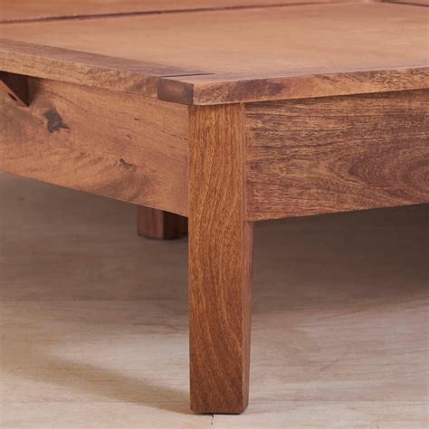 Buy Cane Connection Acacia Wood Queen Bed - Brown from Home Centre at ...